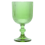 Стъклени чаши за червено вино 350 мл BLOOM, 6 броя, зелен цвят