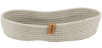 Плетен панер 30 x 13 x h 6 см, цвят лате, овална форма