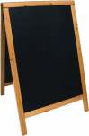 Двустранна информационна дъска за писане, кафяв цвят, 85 x 54.5 x 44 см, SECURIT Нидерландия