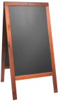 Двустранна дървена информационна дъска за писане, кафяв цвят, 125 x 69 x 56.5 см, SECURIT Нидерландия