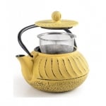 Чугунен чайник с филтър 700 мл Luang, жълт цвят, IBILI Испания