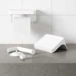 Стойка за стена за тоалетна хартия и аксесоари 2 in 1 FLEX ADHESIVE, бял цвят, UMBRA Канада