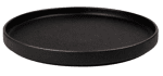 Керамична чиния с борд 15 см, черен цвят