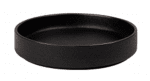 Керамична дълбока чиния с борд 15 см, черен цвят