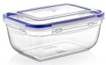 Пластмасова правоъгълна кутия за съхранение със силиконово уплътнение 1.4 литра, 19.9 х 14.4 х h 9 см