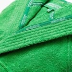 Халат за баня с качулка Rainbow L/XL, зелен цвят, United Colors Of Benetton