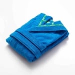 Халат за баня с качулка Rainbow L/XL, син цвят, United Colors Of Benetton