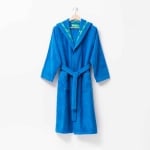 Халат за баня с качулка Rainbow L/XL, син цвят, United Colors Of Benetton