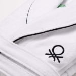 Халат за баня B&W M/L, бял цвят, United Colors Of Benetton