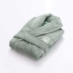 Халат за баня Core L/XL, светлозелен цвят, United Colors Of Benetton