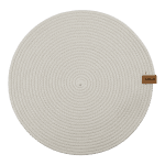 Плетена подложка за хранене 35 см, цвят лате, кръгла форма