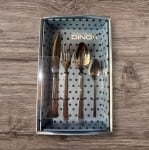 Комплект прибори за хранене 24 части PORTO GOLD, DINOX Гърция