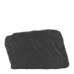 Порцеланово плато за презентация 22 x 14.5 см METEOR, черен цвят