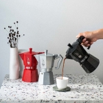 Кафеварка за 3 кафета Moka Exclusive, черна, Bialetti Италия