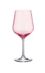 Чаши за вино 360 мл STRIX PINK, 4 броя, Bohemia Crystalite Чехия