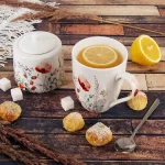 Порцеланова чаша за чай 360 мл - Макове, VL Полша