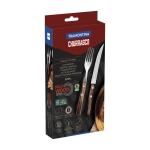 Polywood  Churrasko комплект прибори за хранене 12 части, дървена дръжка, Tramontina Бразилия