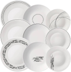 Сервиз за хранене 18 елемента с 3 декора CHIAROSCURO ASSORTI, Bormioli Rocco Италия