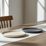 Керамична десертна чиния с борд 20 см - Nordic BEIGE