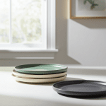 Керамична основна чиния с борд 25 см - Nordic GREEN