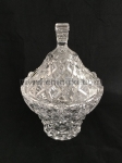Кристална бонбониера с капак 20 см DAISY, Bohemia Crystal Чехия