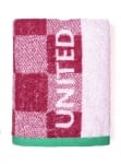 Детска кърпа за плаж 70 х 140 см, розов каре, Rainbow Kids, United Colors Of Benetton