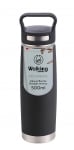 Метална вакуумна термо бутилка 500 мл Walking Аnywhere, черен цвят, Bergner Австрия