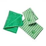 Комплект 2 броя кухненски кърпи Rainbow, 50 x 70 см / 50 x 50 см зелен цвят, United Colors Of Benetton