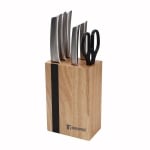 Дървен блок с 5 ножа ножа + ножица, Bergner Австрия