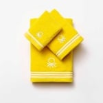 Комплект 3 броя кърпи B&W 50 х 70 см, черно бял цвят, United Colors Of Benetton