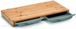 Бамбукова дъска за рязане с 2 броя чекмеджета 50 x 28.5 x 4 см, ZELLER Германия