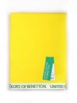 Плажна кърпа 90 x 160 см Rainbow, жълта велур, United Colors Of Benetton