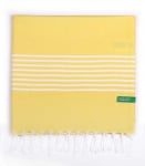 Плажна кърпа 80 х 165 см жълта Хамам Rainbow, United Colors Of Benetton