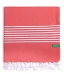 Плажна кърпа 80 х 165 см червена Хамам Rainbow, United Colors Of Benetton