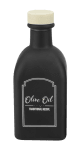 Стъклена бутилка за олио / зехтин 250 мл със запушалка VOCA, черен цвят