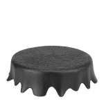 Порцеланова поставка за сервиране и презентация Ø 25 x h 7 см WILLOW BLACK, черен цвят