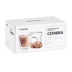 Комплект 2 броя двустенни чаши за чай 280 мл CEMBRA, HOMLA Полша