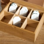 Бамбукова кутия / органайзер за пакетчета чай BAMBOU 21 x 8 см, HOMLA Полша