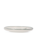 Порцеланова чиния 20 см BLYDE, листа от каучуково дърво, HOMLA Полша