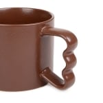 Порцеланова чаша за кафе и чай 350 мл KREMA, цвят шоколад, HOMLA Полша