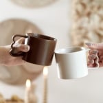 Порцеланова чаша за кафе и чай 350 мл KREMA, цвят бежов, HOMLA Полша
