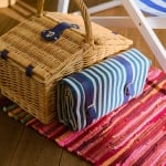 Хладилна кошница за пикник за 4 човека с постелка ORLANDO, кафяв цвят, HOMLA Полша