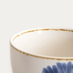 Порцеланова купа 14 x 10 см MEREN - синьо цвете, HOMLA Полша