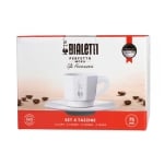Порцеланов сервиз за еспресо кафе 75 мл, 8 части, 8-Faces, бял цвят, Bialetti Италия