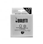 Комплект силиконов уплътнител и 1 брой филтър за кафеварки - 1 чаша, Bialetti Италия