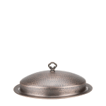 Иноксово плато овал с капак с медно релефно покритие 50 x 38.5 см, RUSTIC