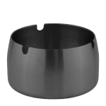 Ветроустойчив пепелник Ø 8.5 x h 5 см HELLA BLACK, цвят черен