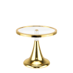 Кръгла стойка за блок маса Ø 20 x h 17 см, TRANSPARENT/GOLD, WICKED