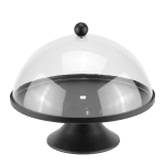 Кръгъл поднос на стойка с капак Ø 30 x h 31 см BLACK
