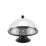 Кръгъл поднос на стойка с капак Ø 20 x h 18 см BLACK